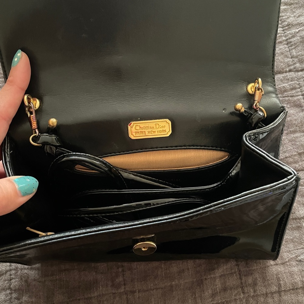 Black vintage clutch - Picture 5 of 8